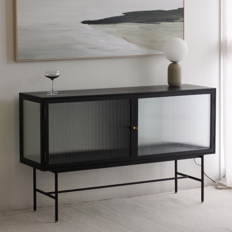 Keanu Fluted Sideboard - Black