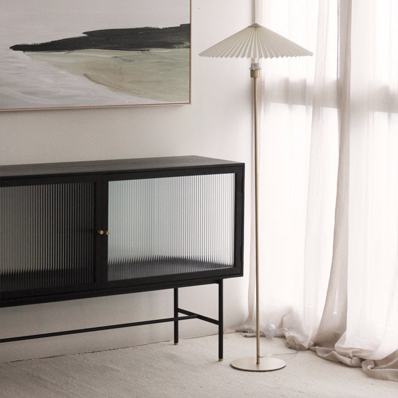 Keanu Fluted Sideboard - Black