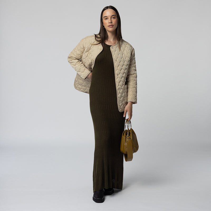 Kerry Quilted Jacket - Ecru