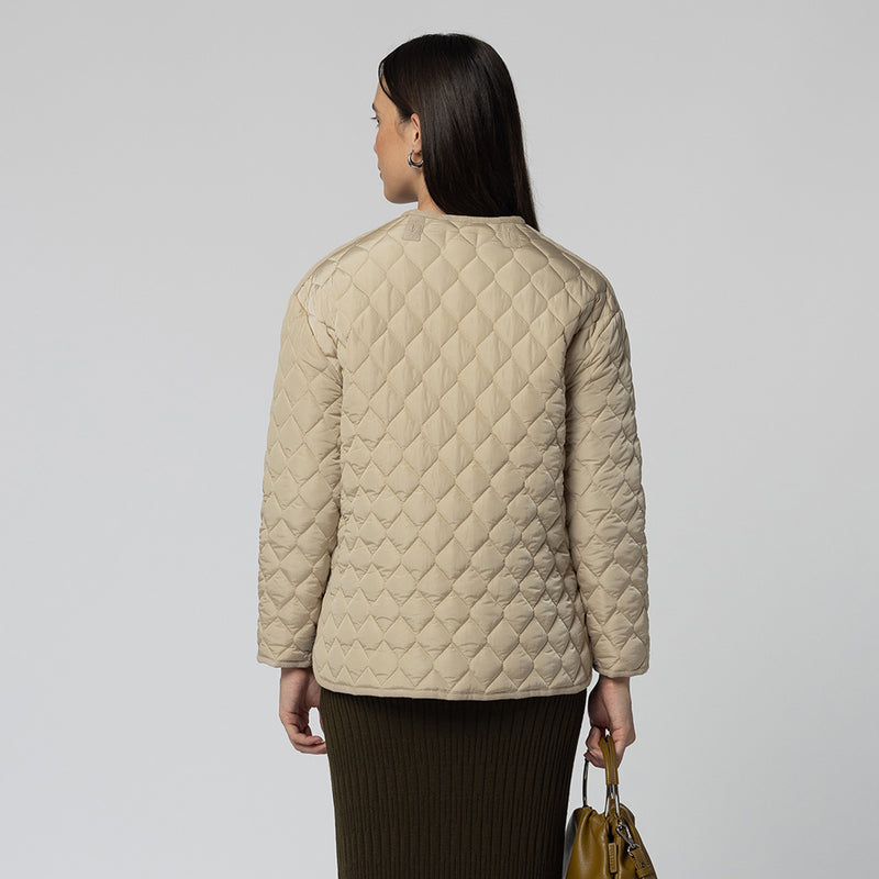 Kerry Quilted Jacket - Ecru