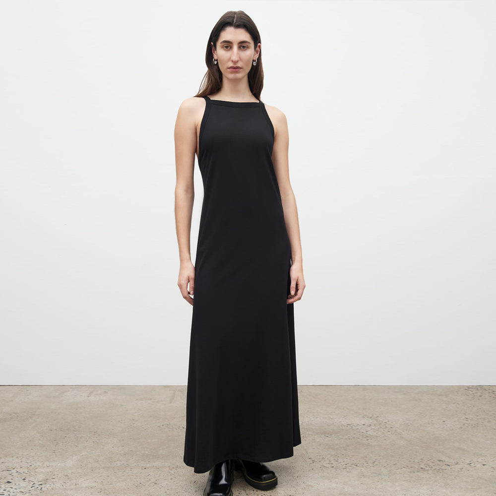 Low Back Dress - Black