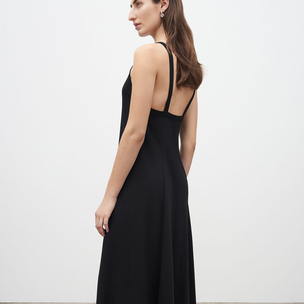 Low Back Dress - Black