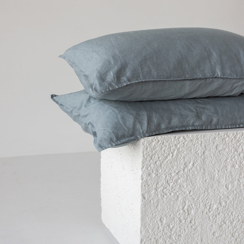 Linen Pillowcases - Lake