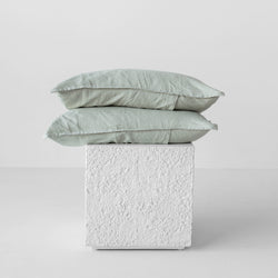 A&C Flax Linen Pillowcases - Laurel