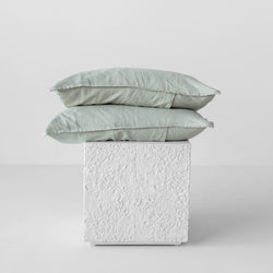 A&C Flax Linen Pillowcases - Laurel