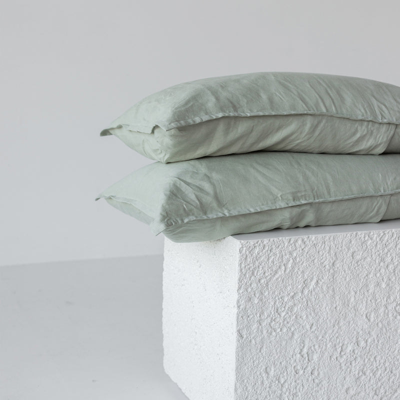 Linen Pillowcases - Laurel