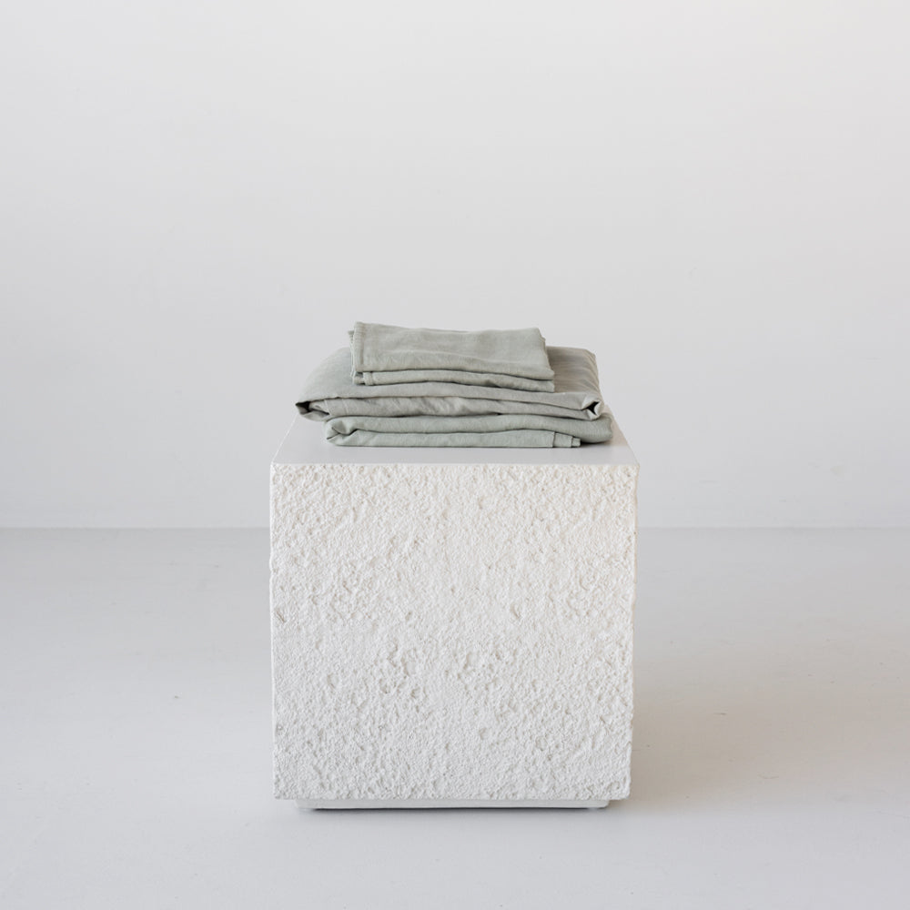 European Linen Fitted Sheet - Laurel