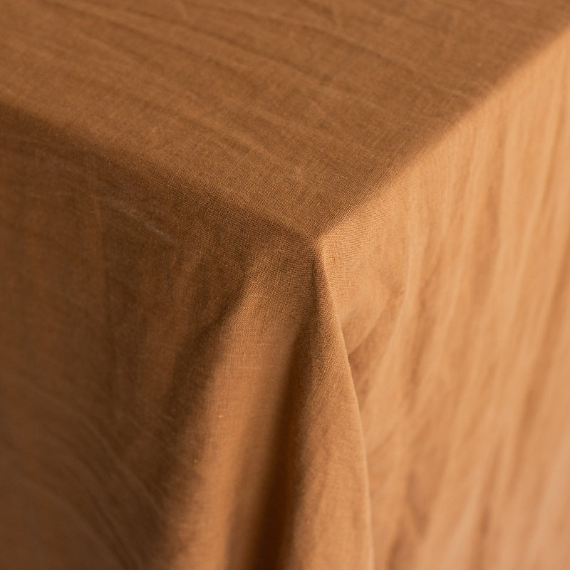 A&C Linen Table Cloth - Toffee