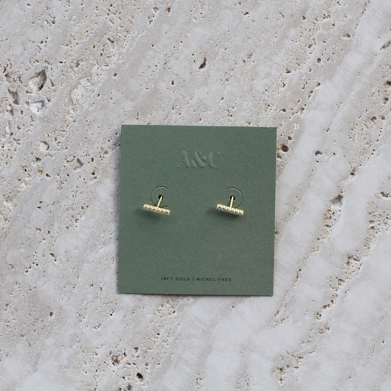 Long Diamante Studs