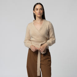 Lucy Mohair Wrap - Nougat