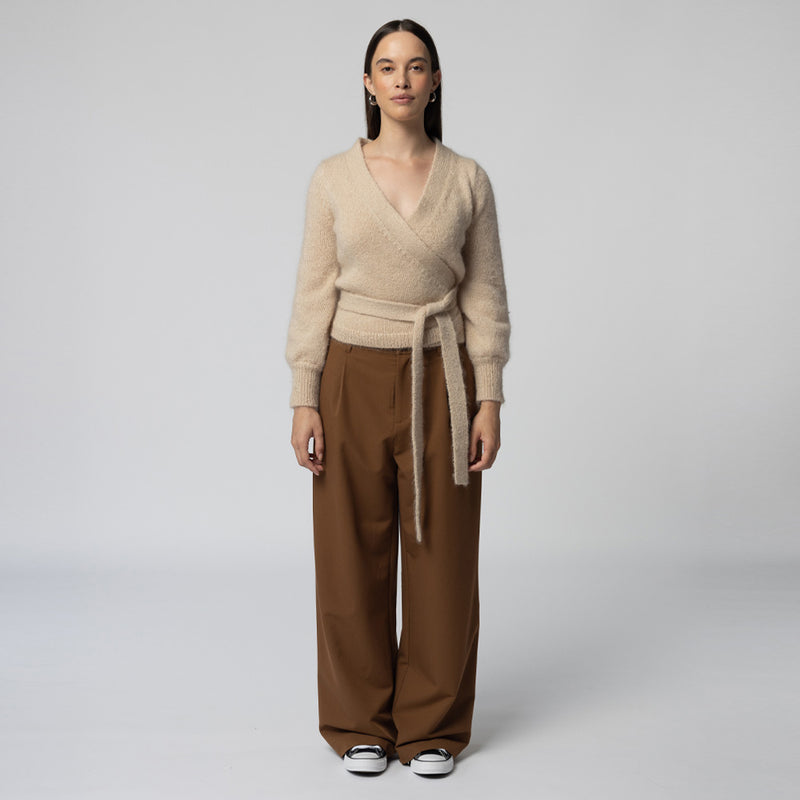 Lucy Mohair Wrap - Nougat