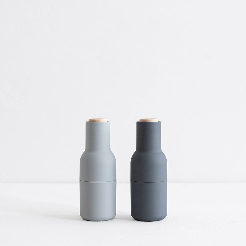 AUDO Salt & Pepper Grinders - Cool Greys (Ash Lid)