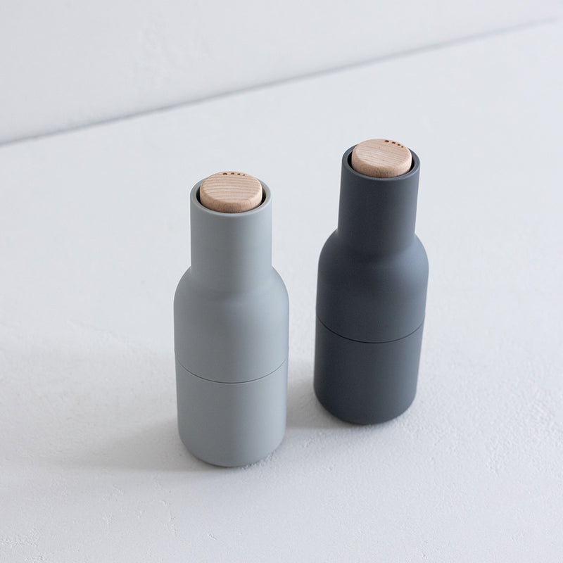 AUDO Salt & Pepper Grinders - Cool Greys (Ash Lid)