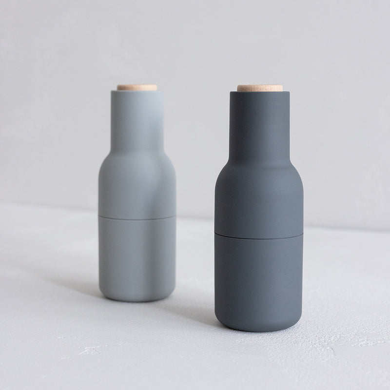 AUDO Salt & Pepper Grinders - Cool Greys (Ash Lid)