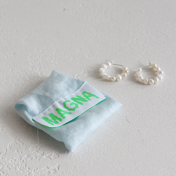 Freshwater Pearl Hoop Earrings - Small