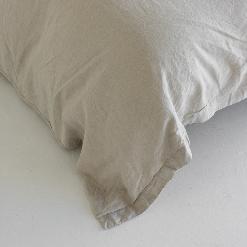 A&C Flax Linen Duvet Cover - Natural