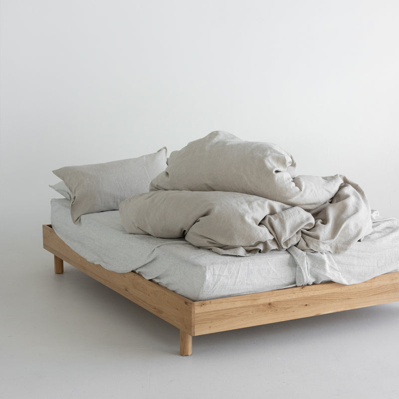 A&C Flax Linen Duvet Cover - Natural