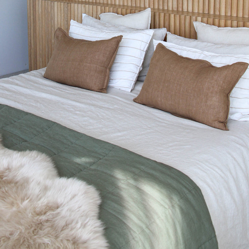 European Linen Duvet Cover - Oatmeal