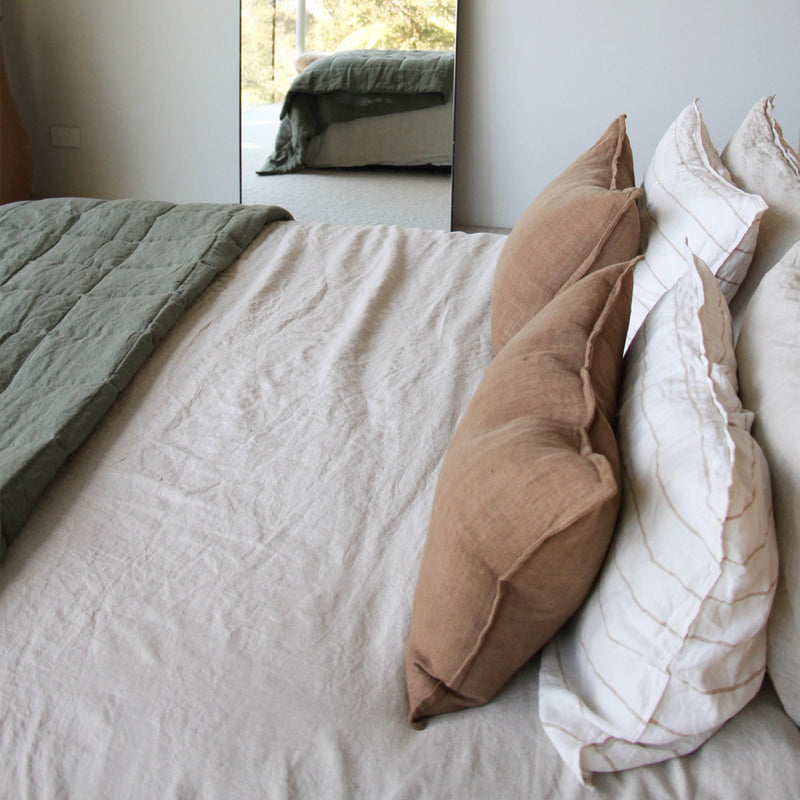 A&C Linen Duvet Cover - Oatmeal