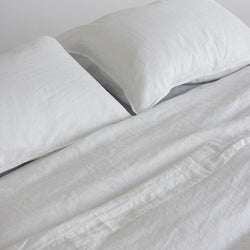 A&C Flax Linen Flat Sheet - Off White