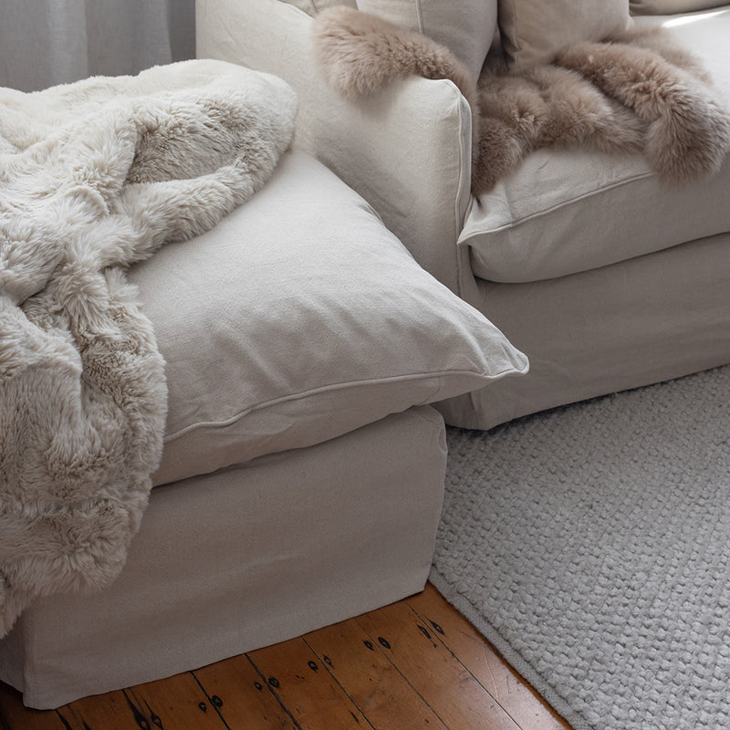 Boston Ottoman - Oatmeal