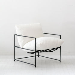 Kara Swing Chair - Natural White