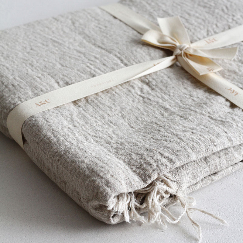 Genoa Linen Throw - Natural