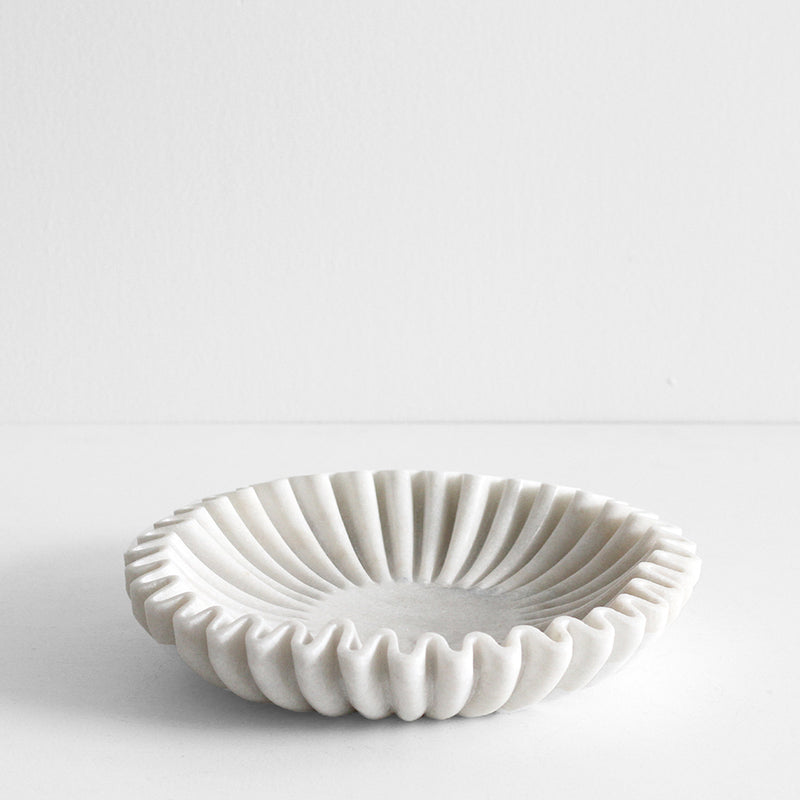 Pleat Marble Dish - Large