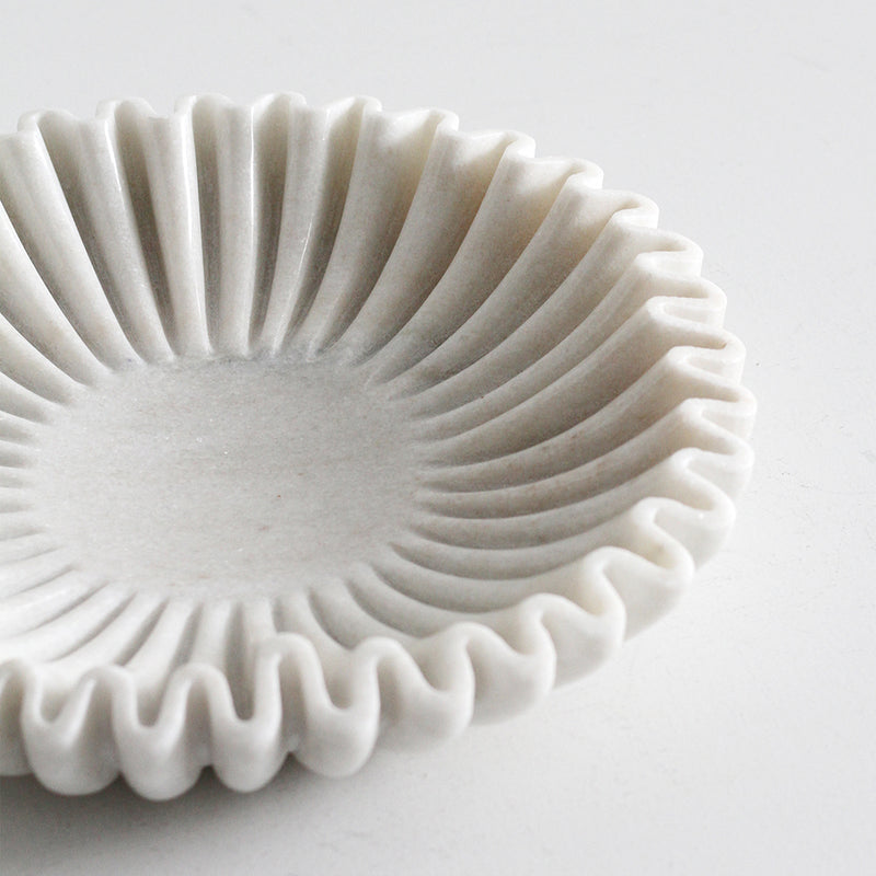 Pleat Marble Dish - Large