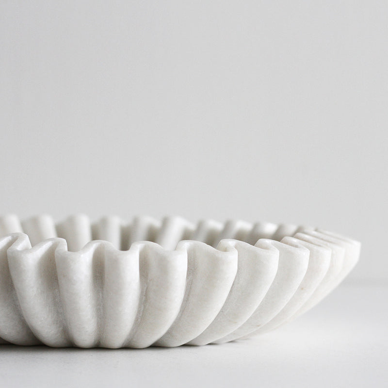Pleat Marble Dish - Large