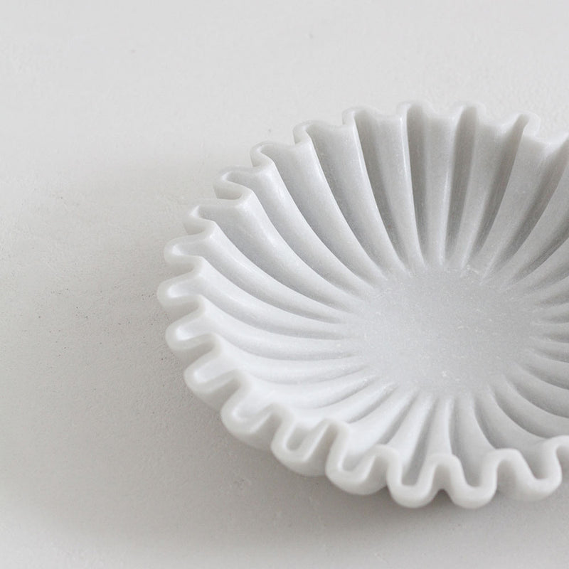 Pleat Marble Dish - Small