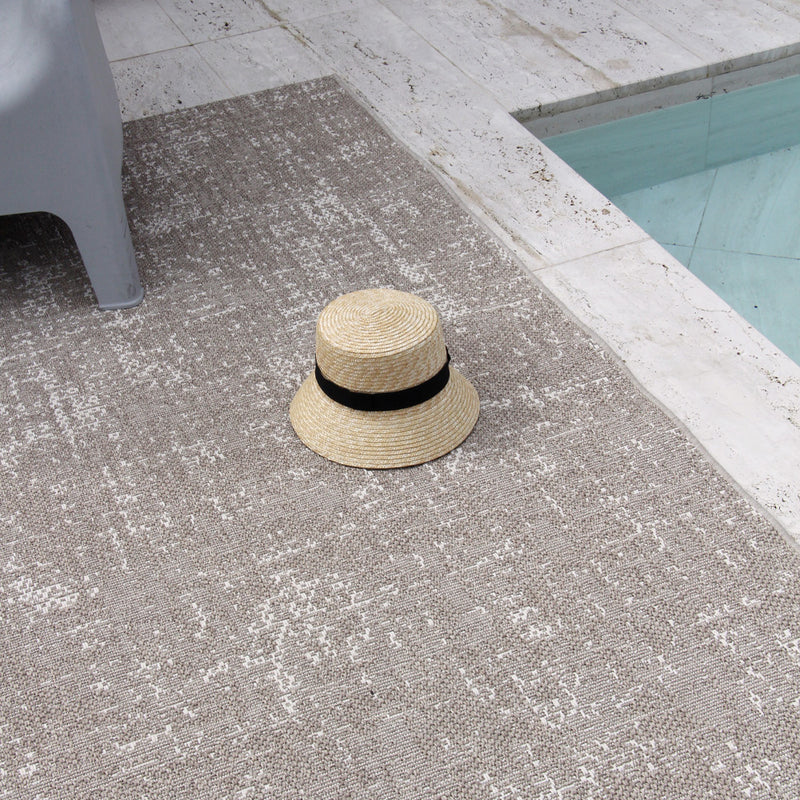 Rattan Indoor/Outdoor Rug - Whitewash