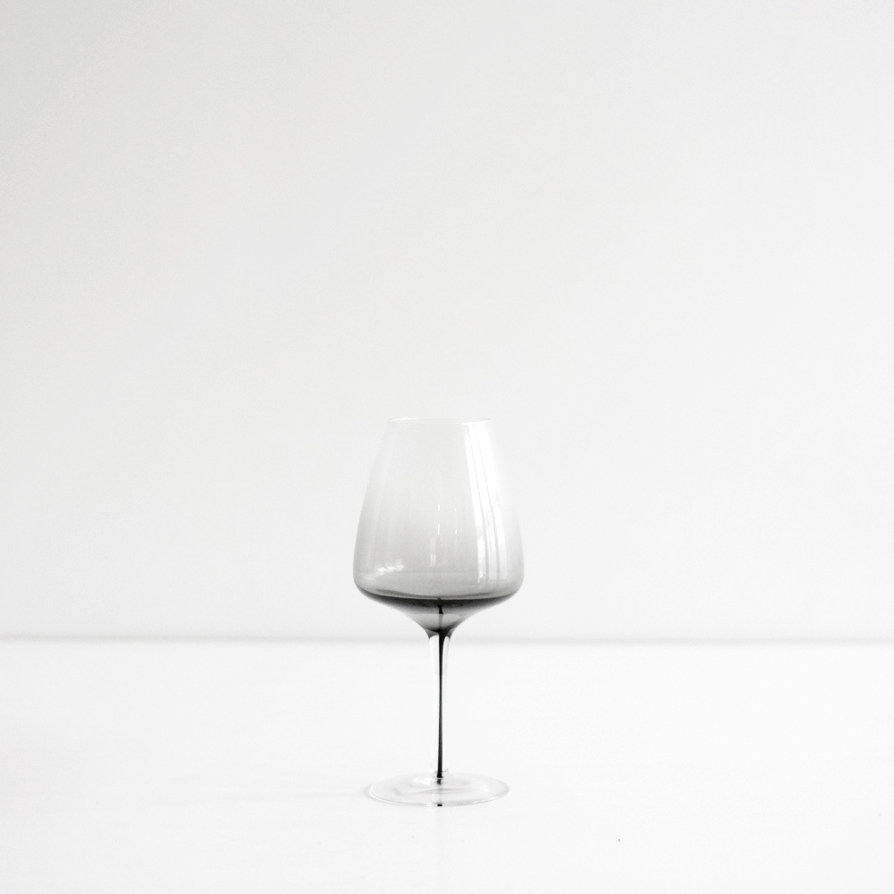 Smoked Red Wine Glass