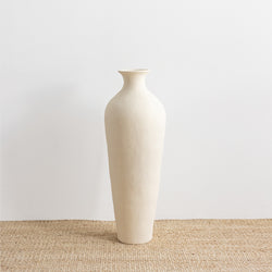 Roger Floor Vase -  Cream