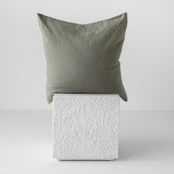 A&C Flax Linen Euro Pillowcase - Rosemary
