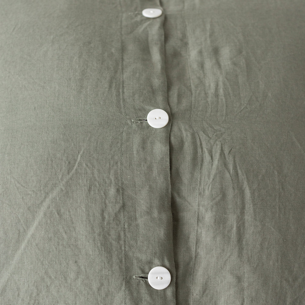 Linen Euro Pillowcase - Rosemary