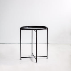 Round Tray Table on Folding Legs