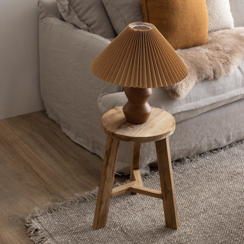 Timothy Teak Stool - Natural