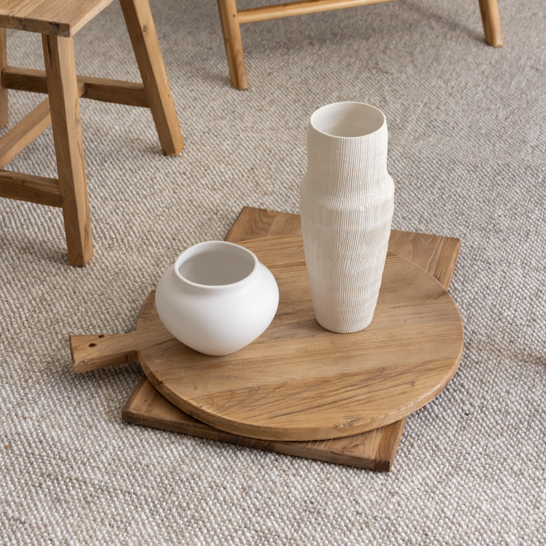 Elm Board Round - With Handle