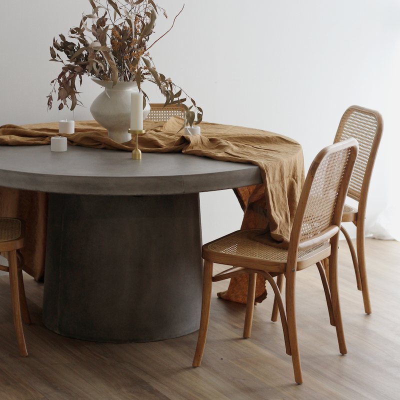 Harvey Rattan Chair - Natural Oak