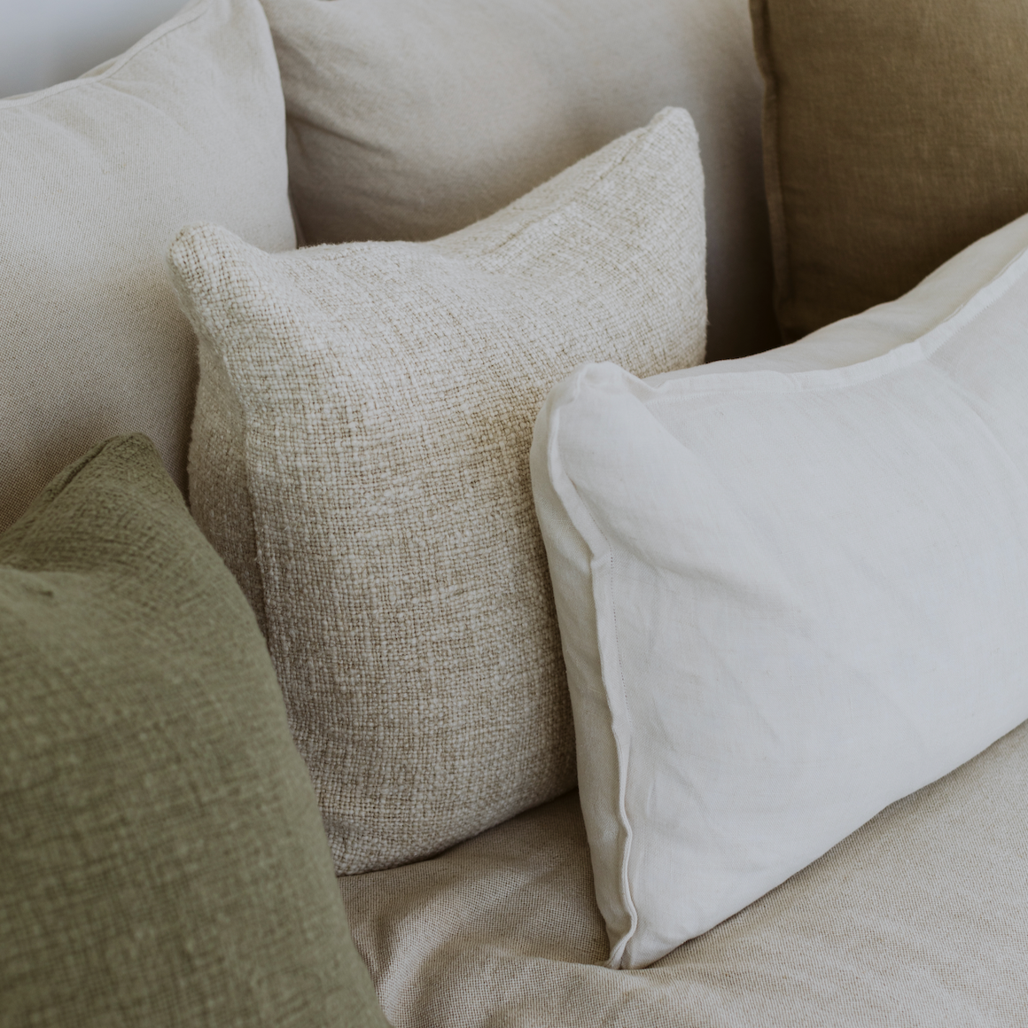 Arcadia Lumbar Cushion - Almond