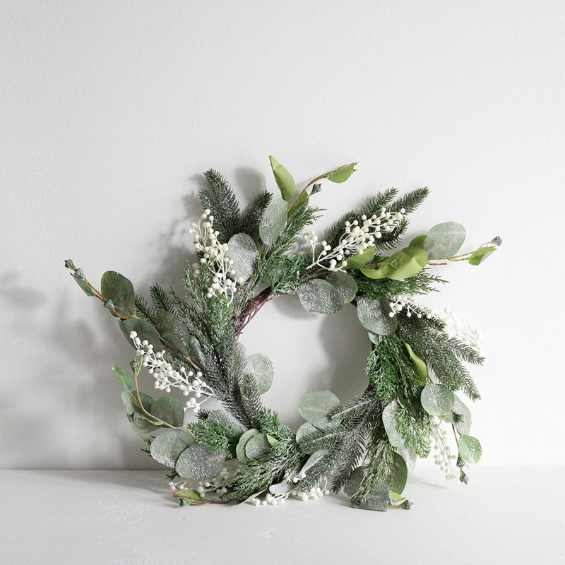 Snowy Eucalyptus Pine Berry Wreath
