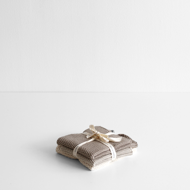 Soft Washer Cloths (Set 3) Taupe