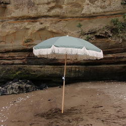 Solid Beach Umbrella - Sage