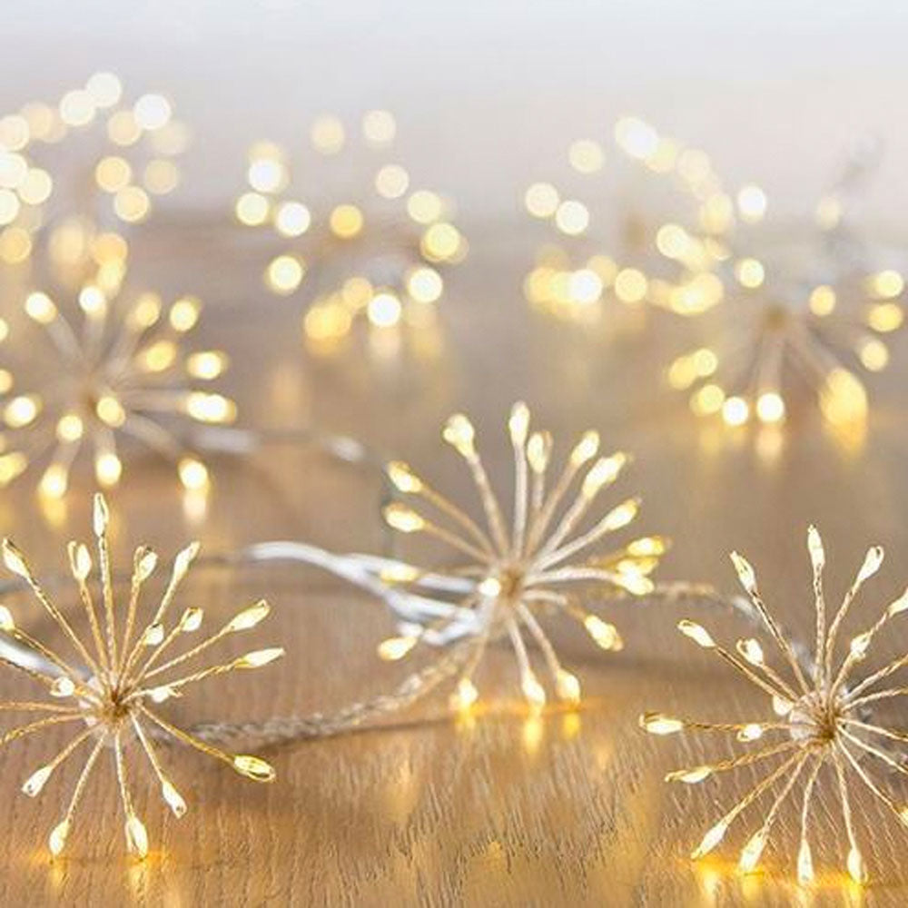 Starburst Garland - Silver 1.5m