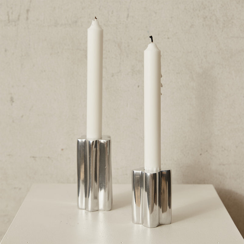 Theo Chrome Candleholder - Pair