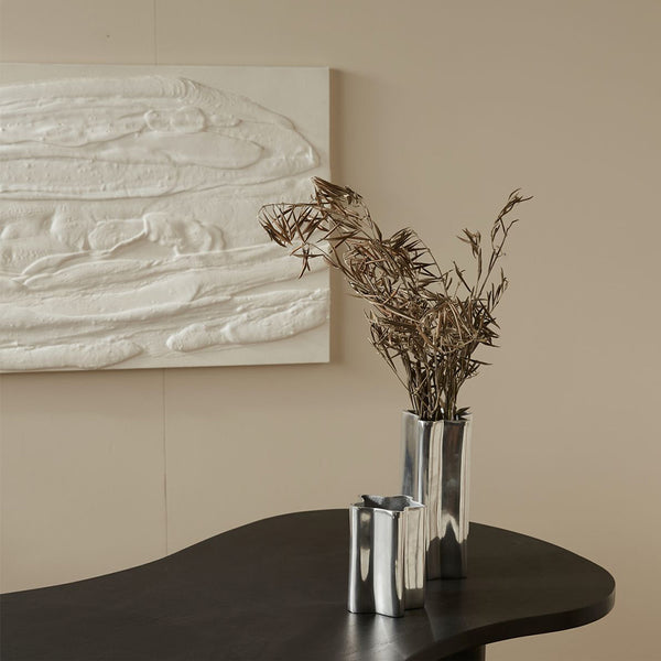 Theo Chrome Vase - Short