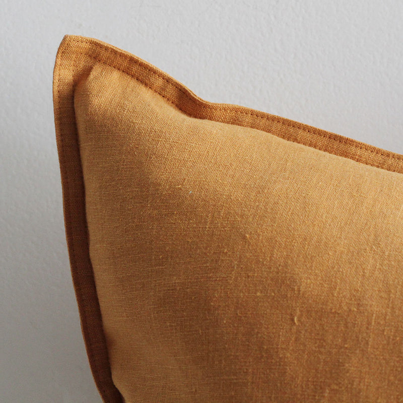 Verona Linen Square Cushion - Terracotta