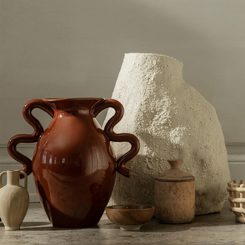 Verso Table Vase - Terracotta