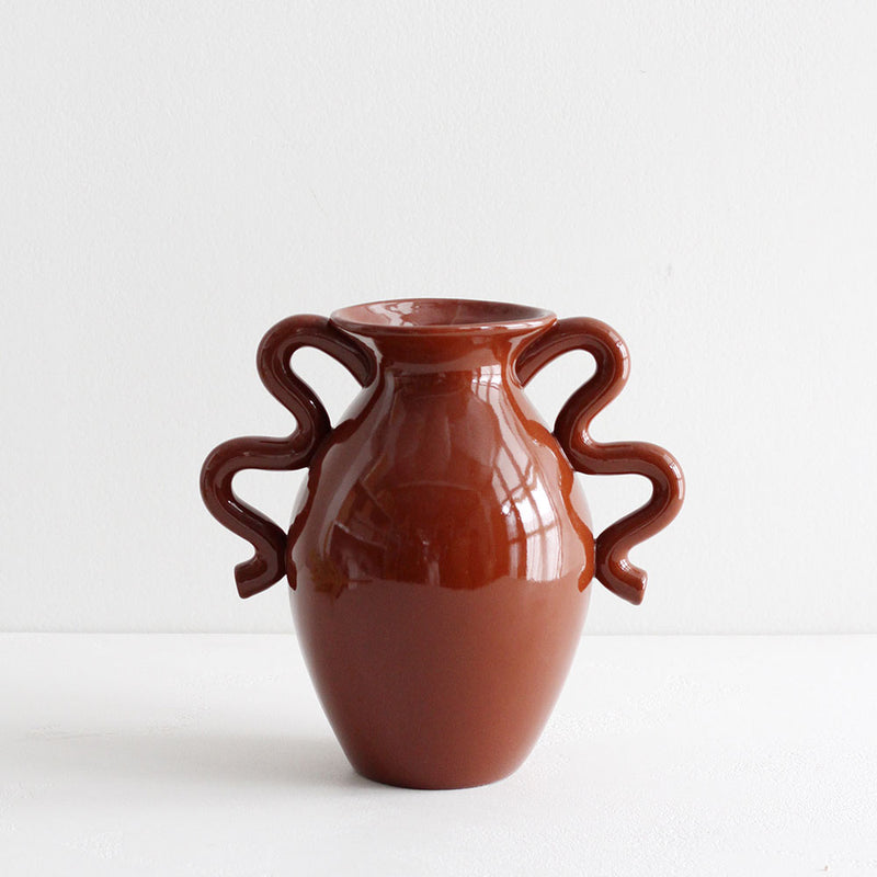 Verso Table Vase - Terracotta